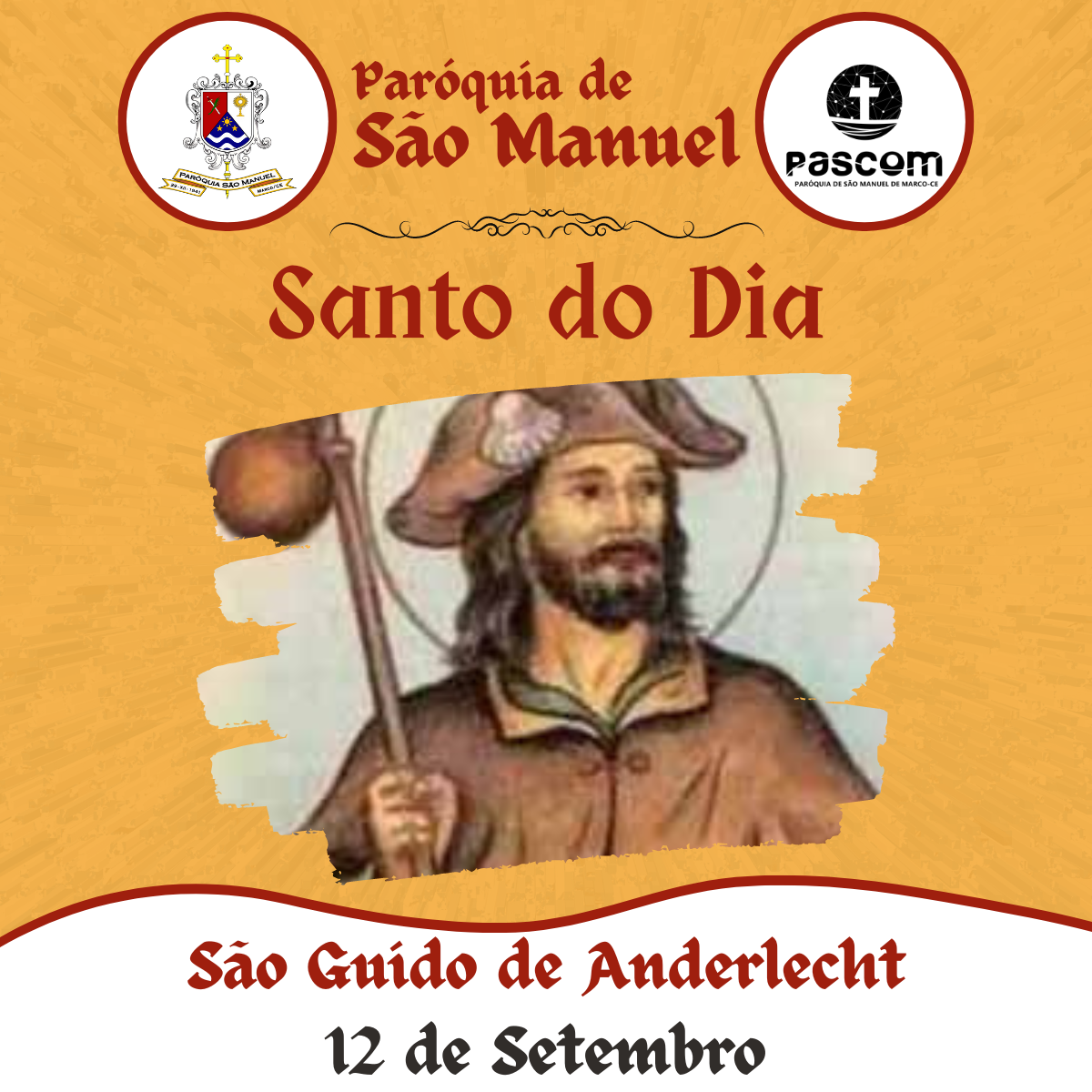 São Guido de Anderlecht. Créditos: Paróquia de São Manuel