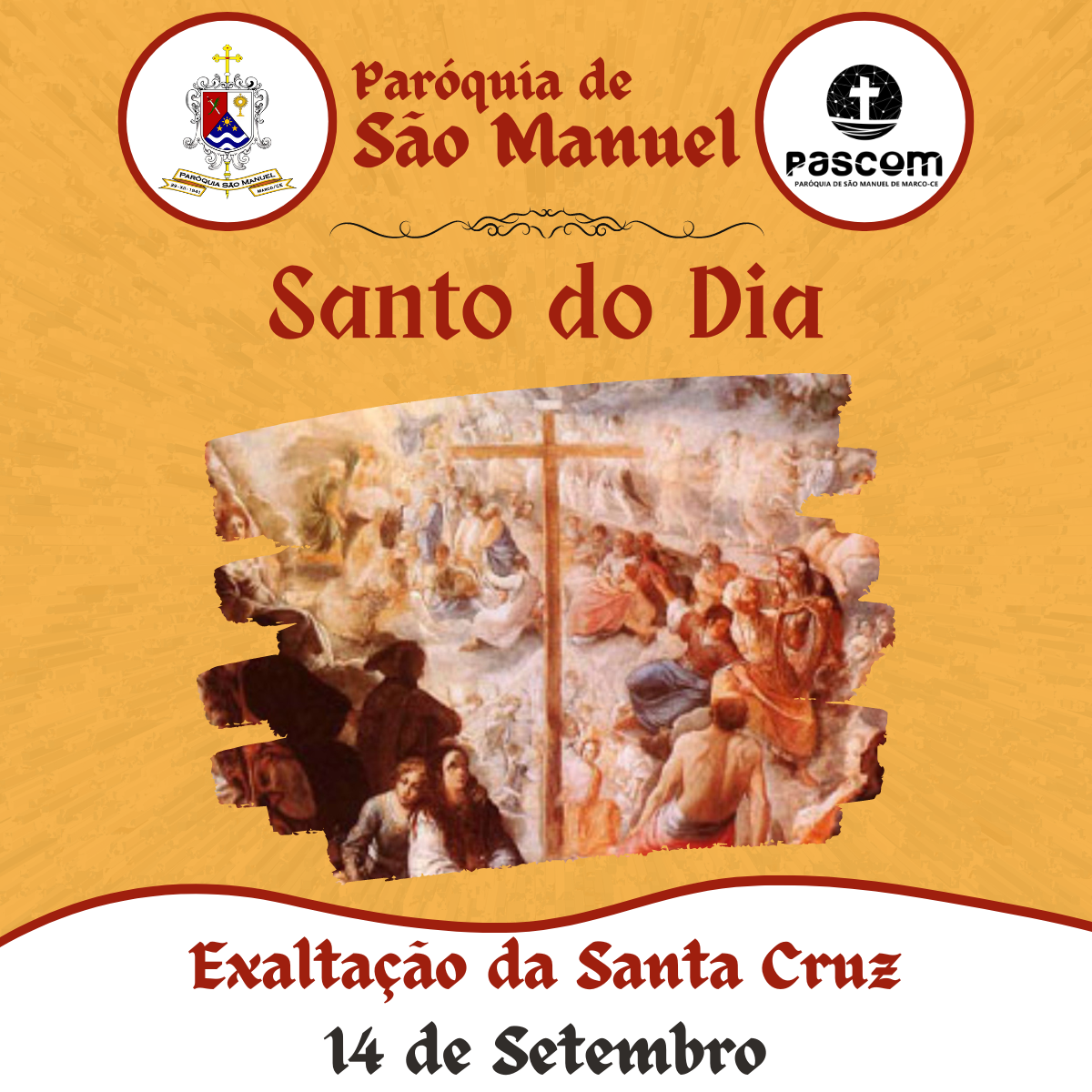 Exaltação da Santa Cruz. Créditos: Paróquia de São Manuel