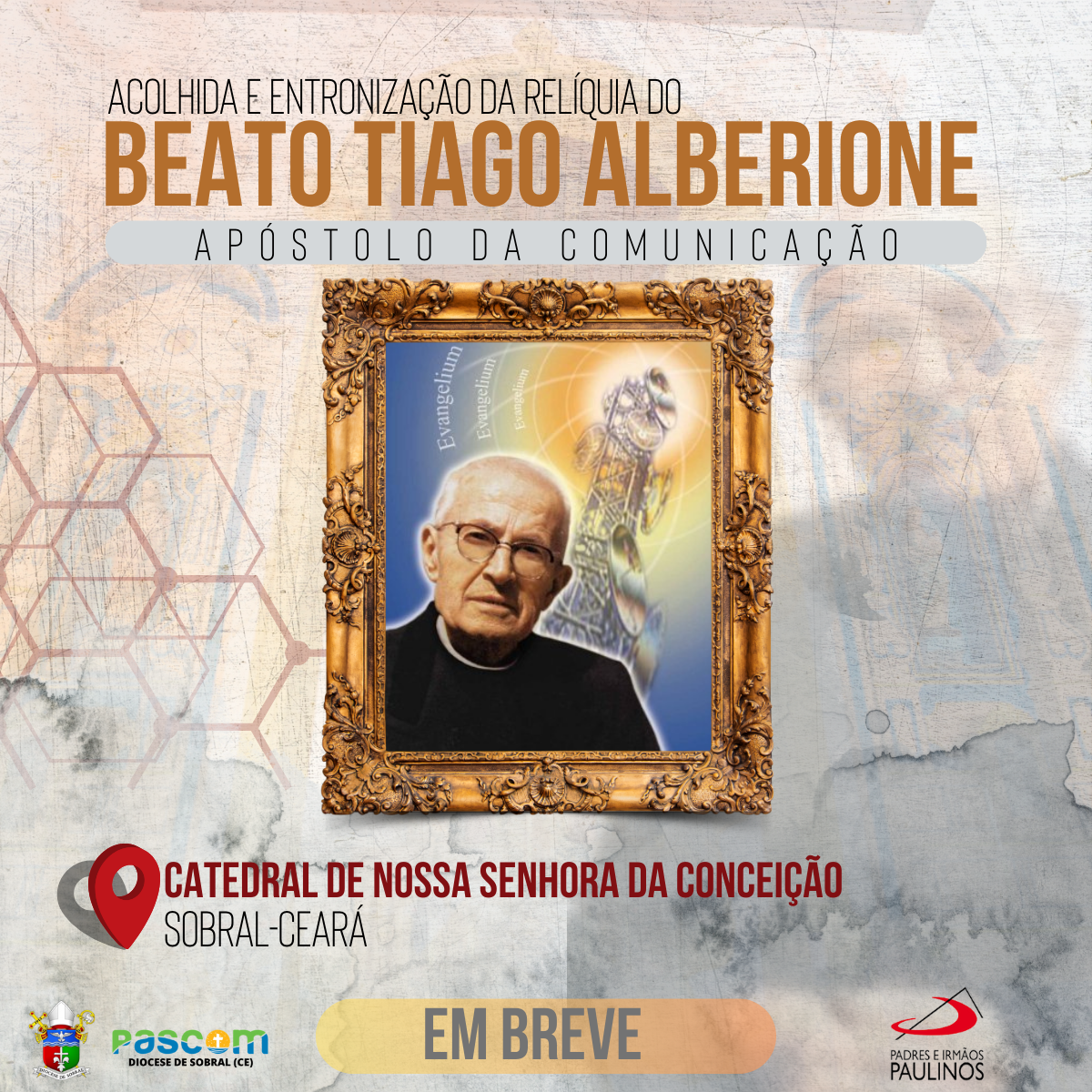 Acolhida da Relíquia do Beato Tiago Alberione. Créditos: Diocese de Sobral