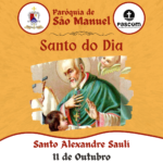 Santo Alexandre Sauli. Créditos: Paróquia de São Manuel
