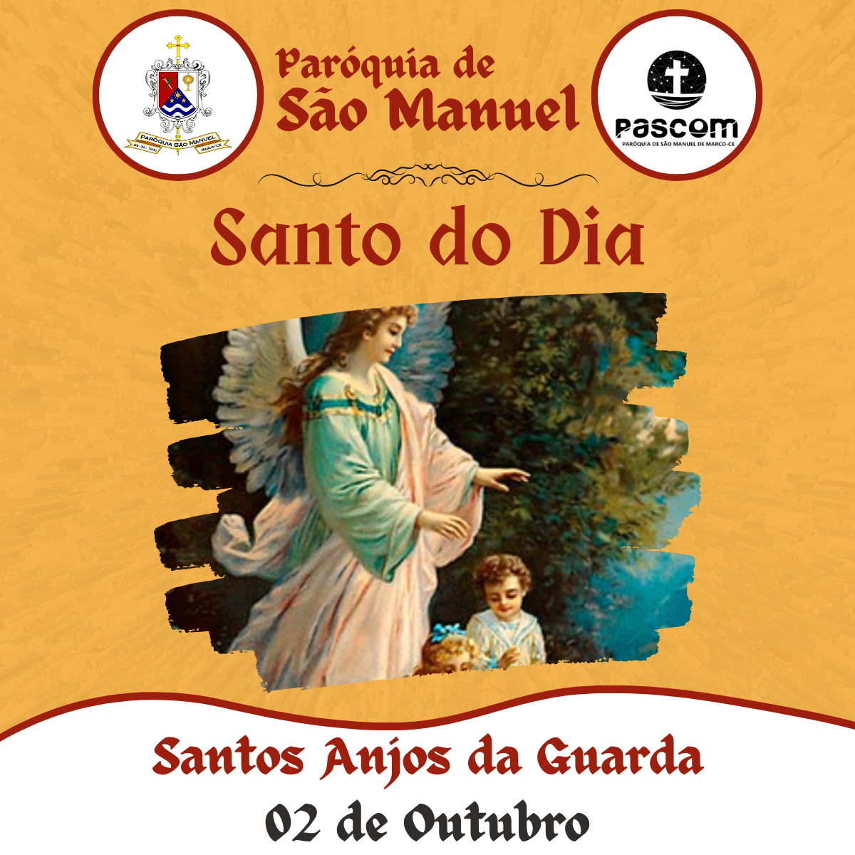 Santos Anjos da Guarda. Créditos: Paróquia de São Manuel