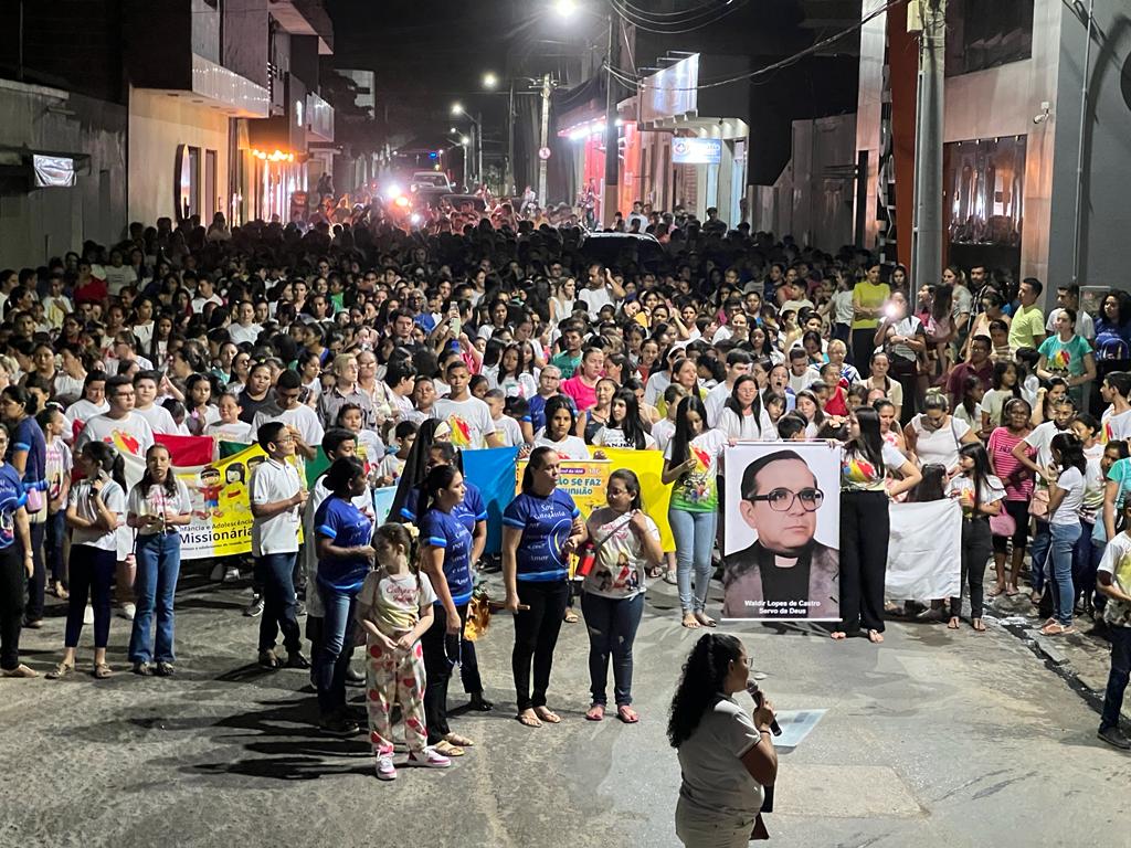 Registro da caminhada. Créditos: Paróquia de São Manuel