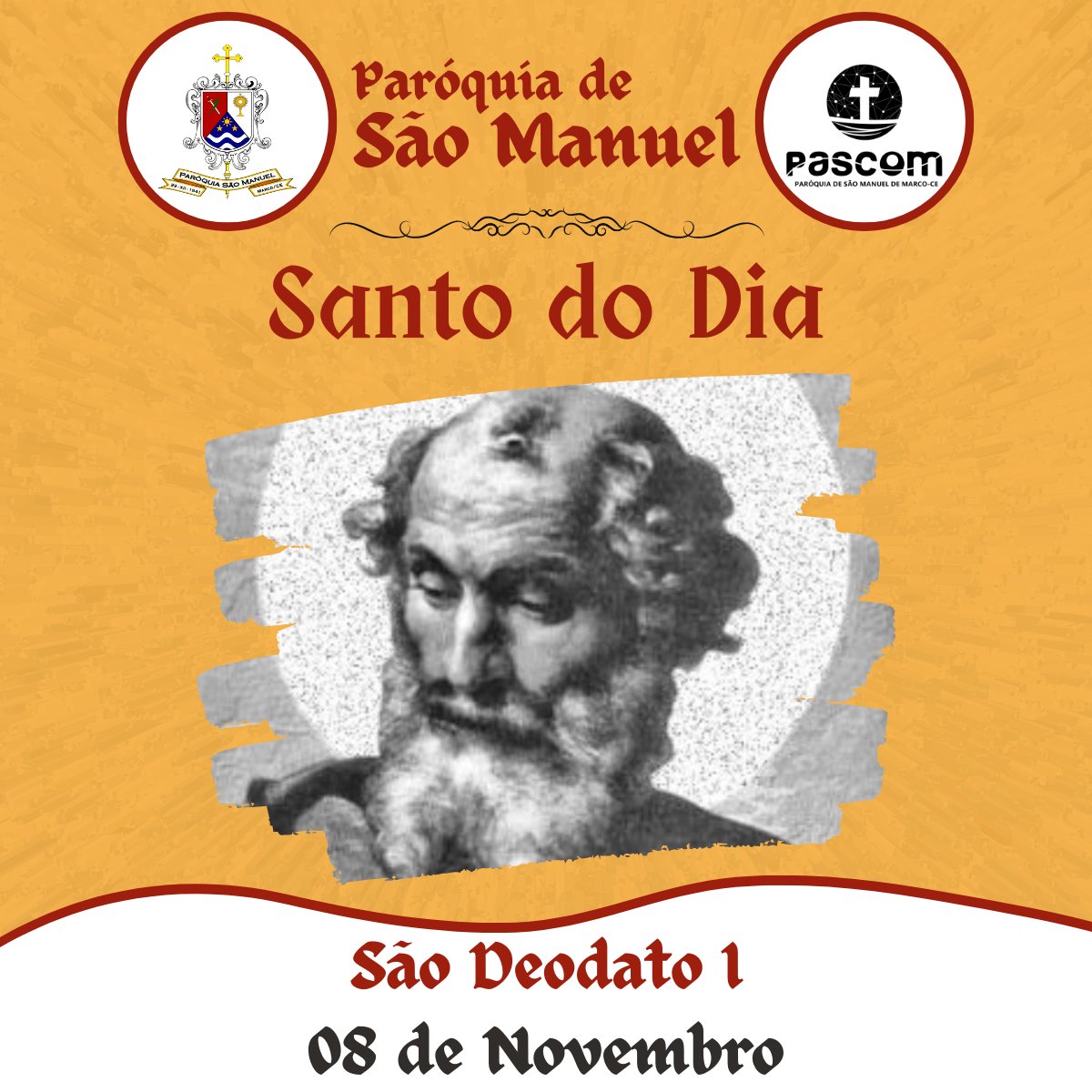 São Deodato I. Créditos: Paróquia de São Manuel