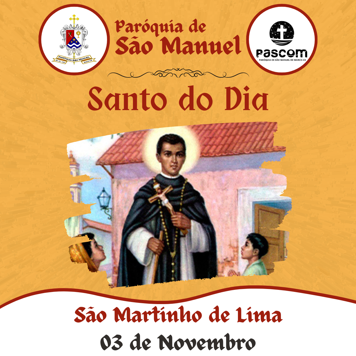 São Martinho de Lima. Créditos: Paróquia de São Manuel