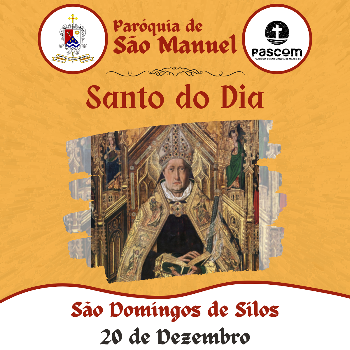 São Domingos de Silos. Créditos: Paróquia de São Manuel