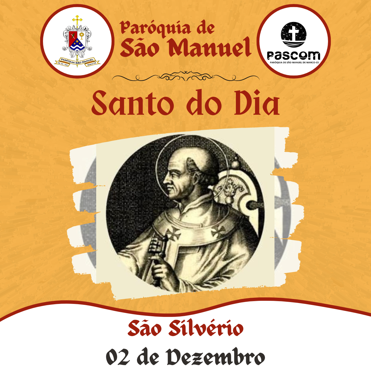 São Silvério. Créditos: Paróquia de São Manuel