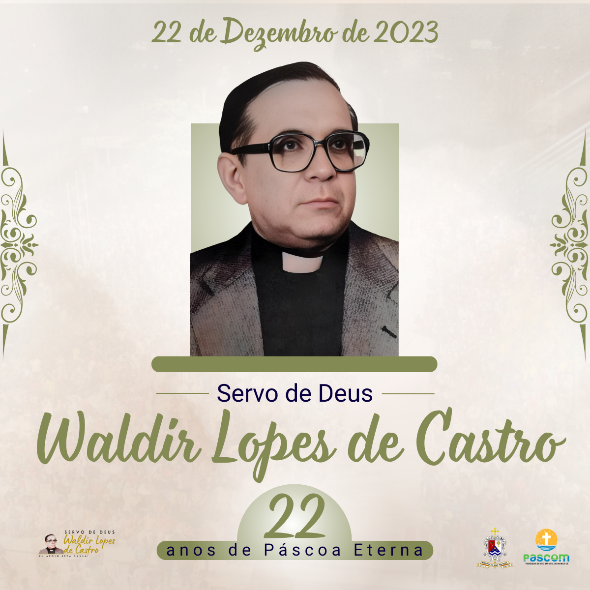 Mons. Waldir completa 22 anos de Páscoa Eterna. Créditos: Paróquia de São Manuel