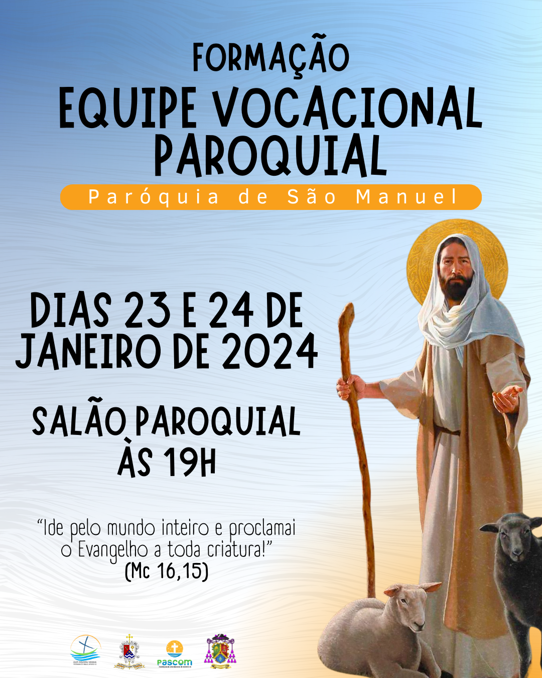 Formação Equipe Vocacional Paroquial. Créditos: Paróquia de São Manuel