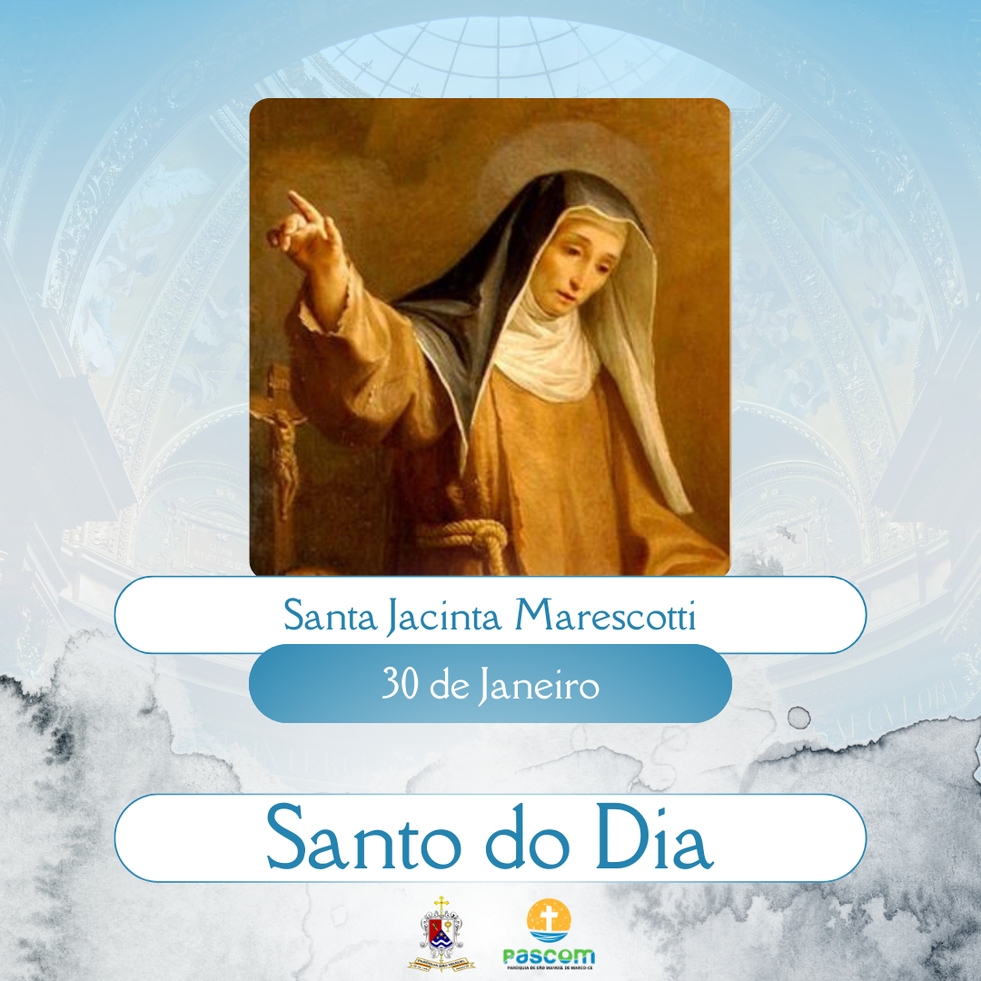 Santa Jacinta Marescotti. Créditos: Paróquia de São Manuel