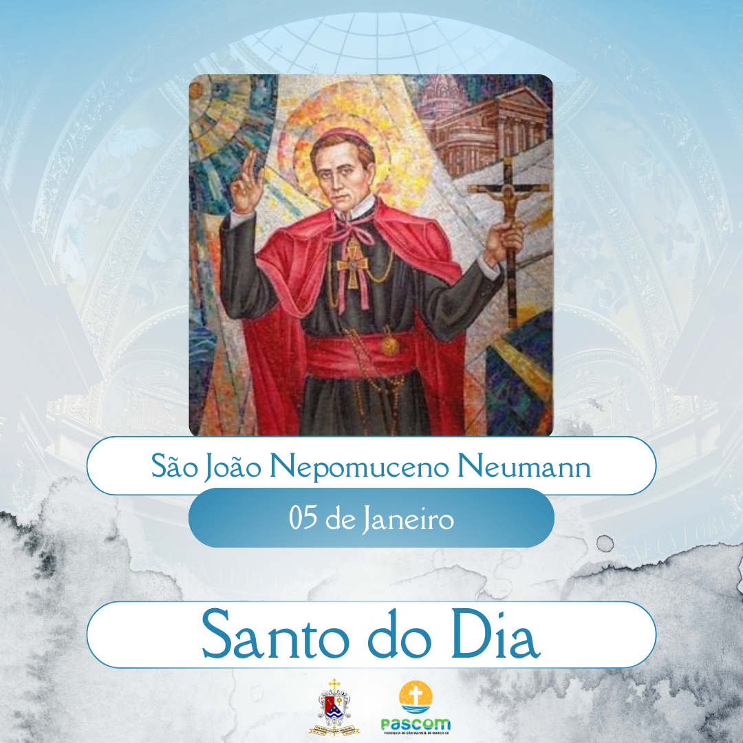 São João Nepomuceno Neumann. Créditos: Paróquia de São Manuel