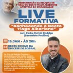 Live Formativa sobre a vida do Beato Tiago Alberione. Créditos: Diocese de Sobral