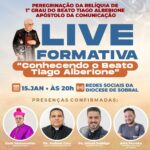Live formativa sobre o Beato Tiago Alberione. Créditos: Diocese de Sobral