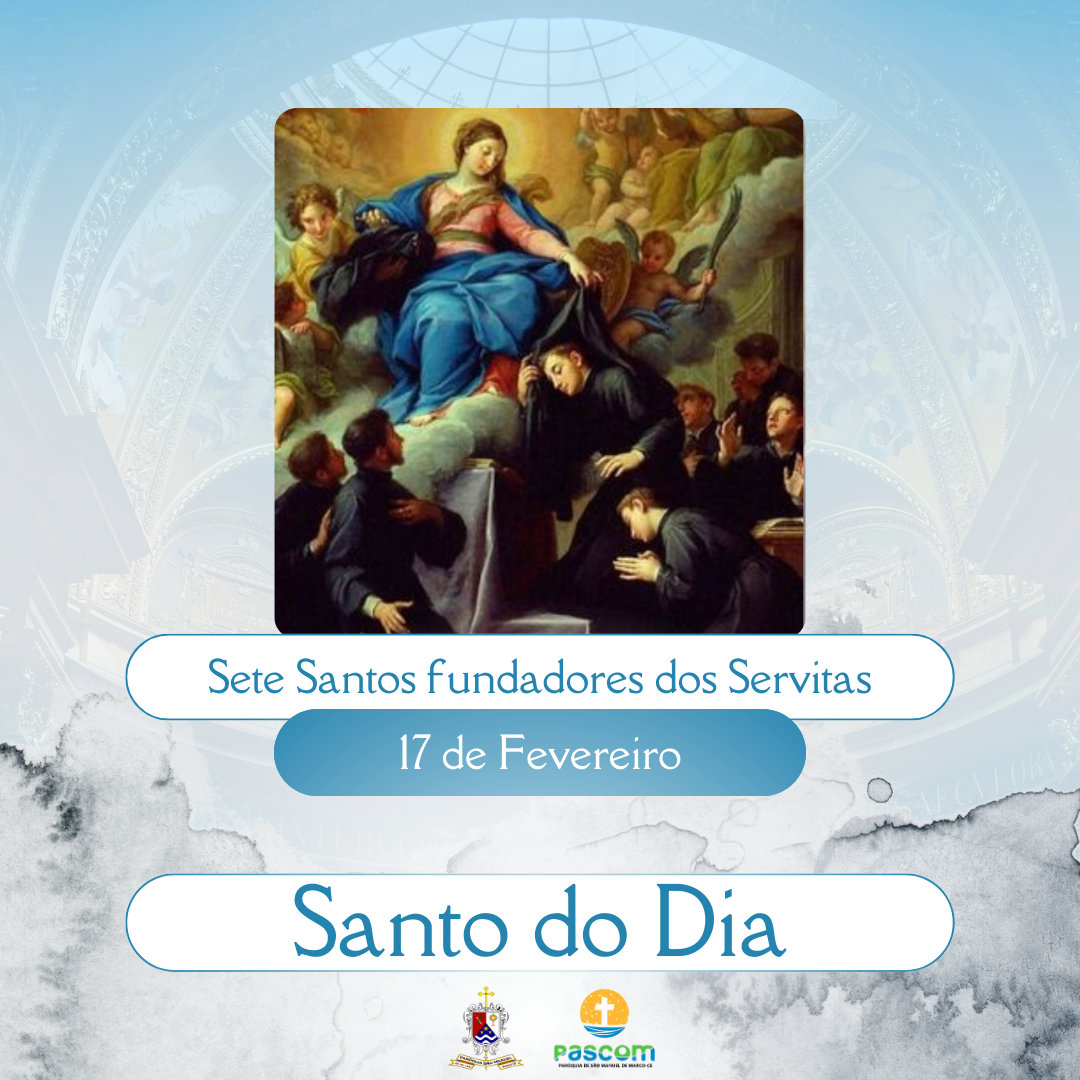 Sete Santos fundadores dos Servitas. Créditos: Paróquia de São Manuel