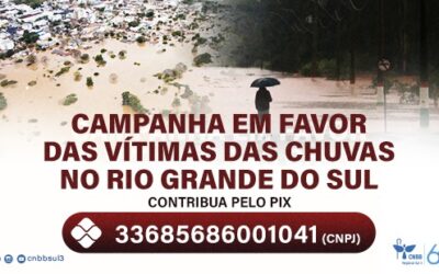 Campanha em favor das vítimas das chuvas no Rio Grande do Sul. Créditos: CNBB