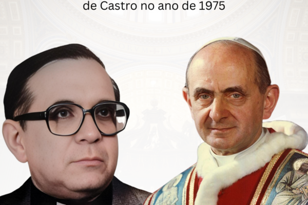 São Paulo VI e Servo de Deus Waldir Lopes de Castro. Créditos: Wikipédia