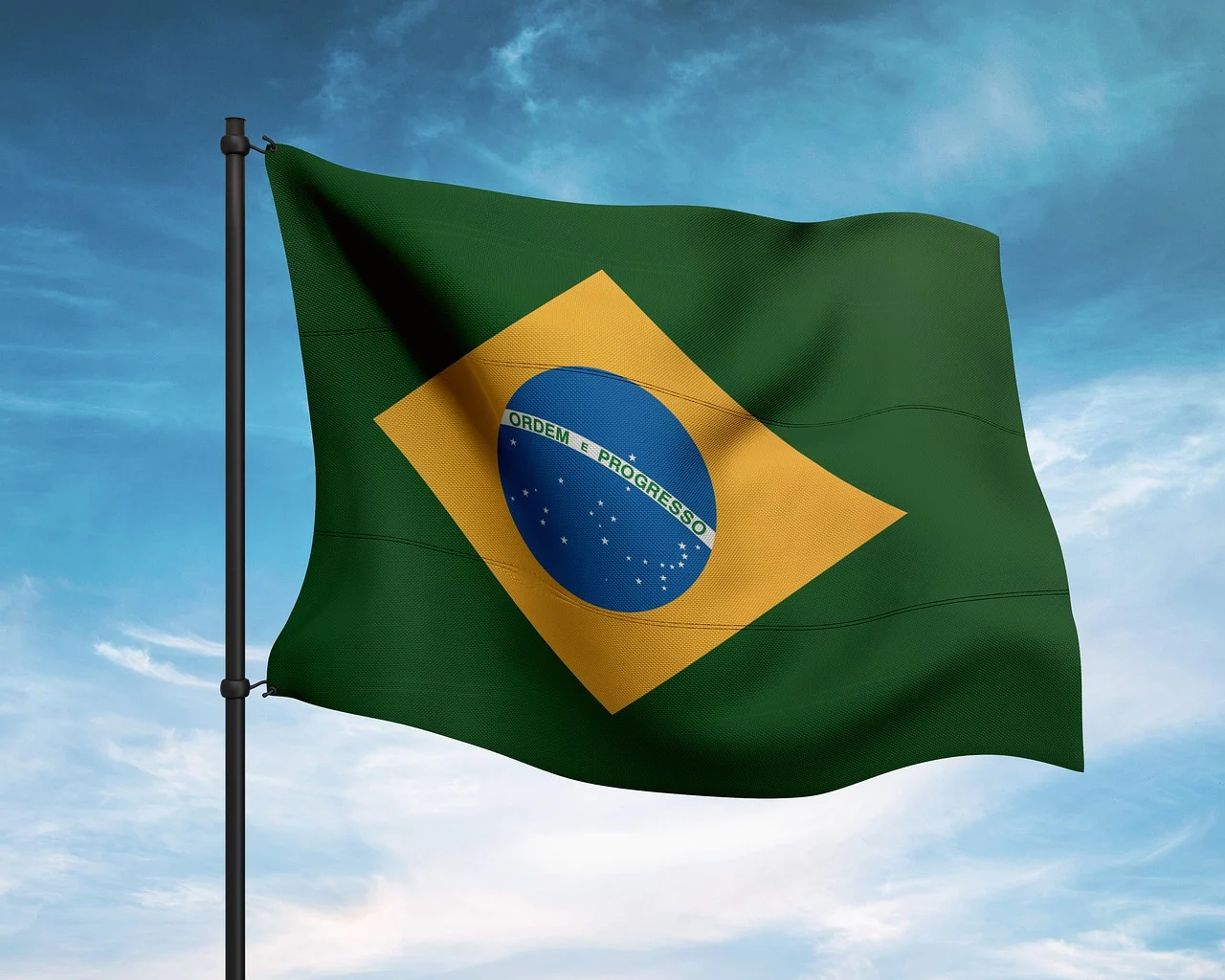 Bandeira do Brasil. Créditos: Pixabay