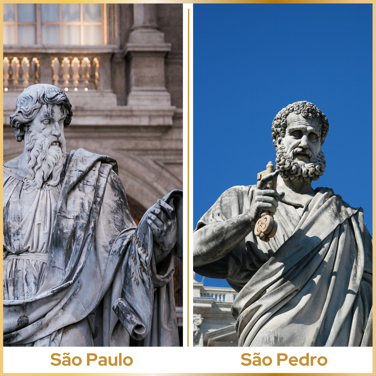 São Pedro e São Paulo. Créditos: Pixabay