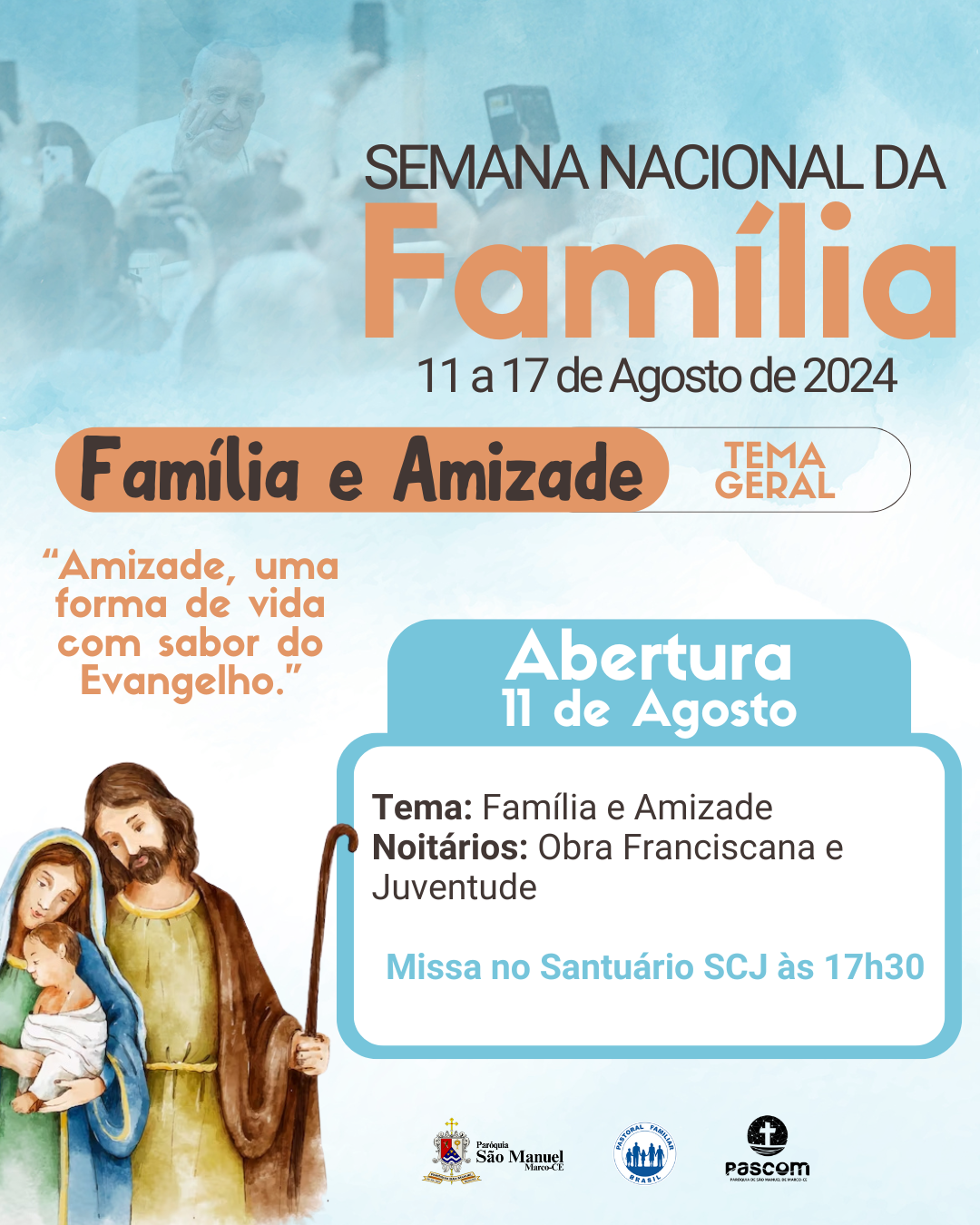 Semana Nacional da Família. Créditos: Paróquia de São Manuel