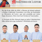 Seminaristas Marquenses serão instituídos ao Ministério de Leitor. Créditos: Paróquia de São Manuel