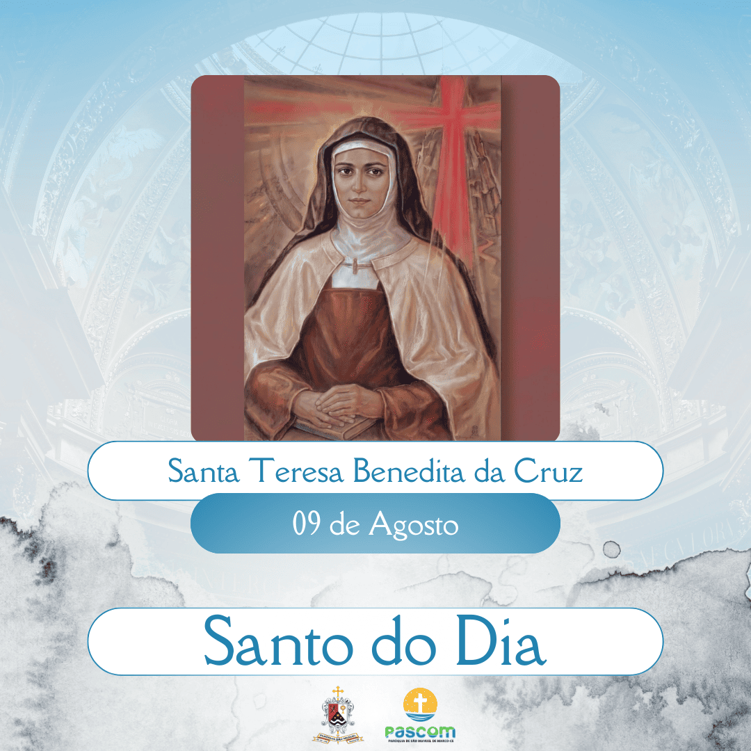 Santa Teresa Benedita da Cruz. Créditos: Paróquia de São Manuel