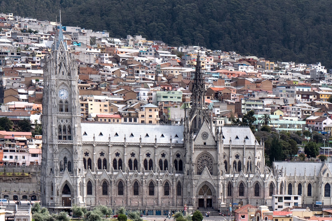 Basílica do Voto Nacional em Quito, Equador. Créditos: Pixabay