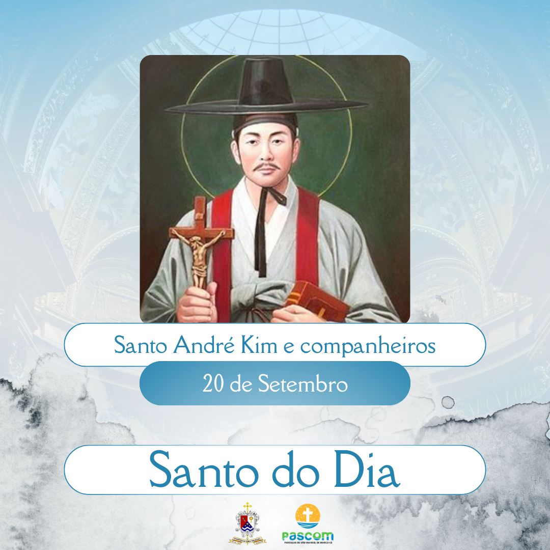 Santo André Kim e companheiros. Créditos: Paróquia de São Manuel