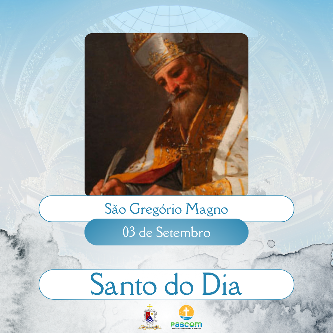 São Gregório Magno. Créditos: Paróquia de São Manuel