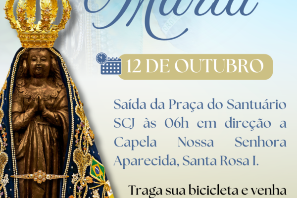 Pedalando com Maria. Créditos: Paróquia de São Manuel