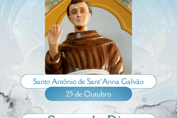 Santo Antônio de Sant’Anna Galvão. Créditos: Paróquia de São Manuel