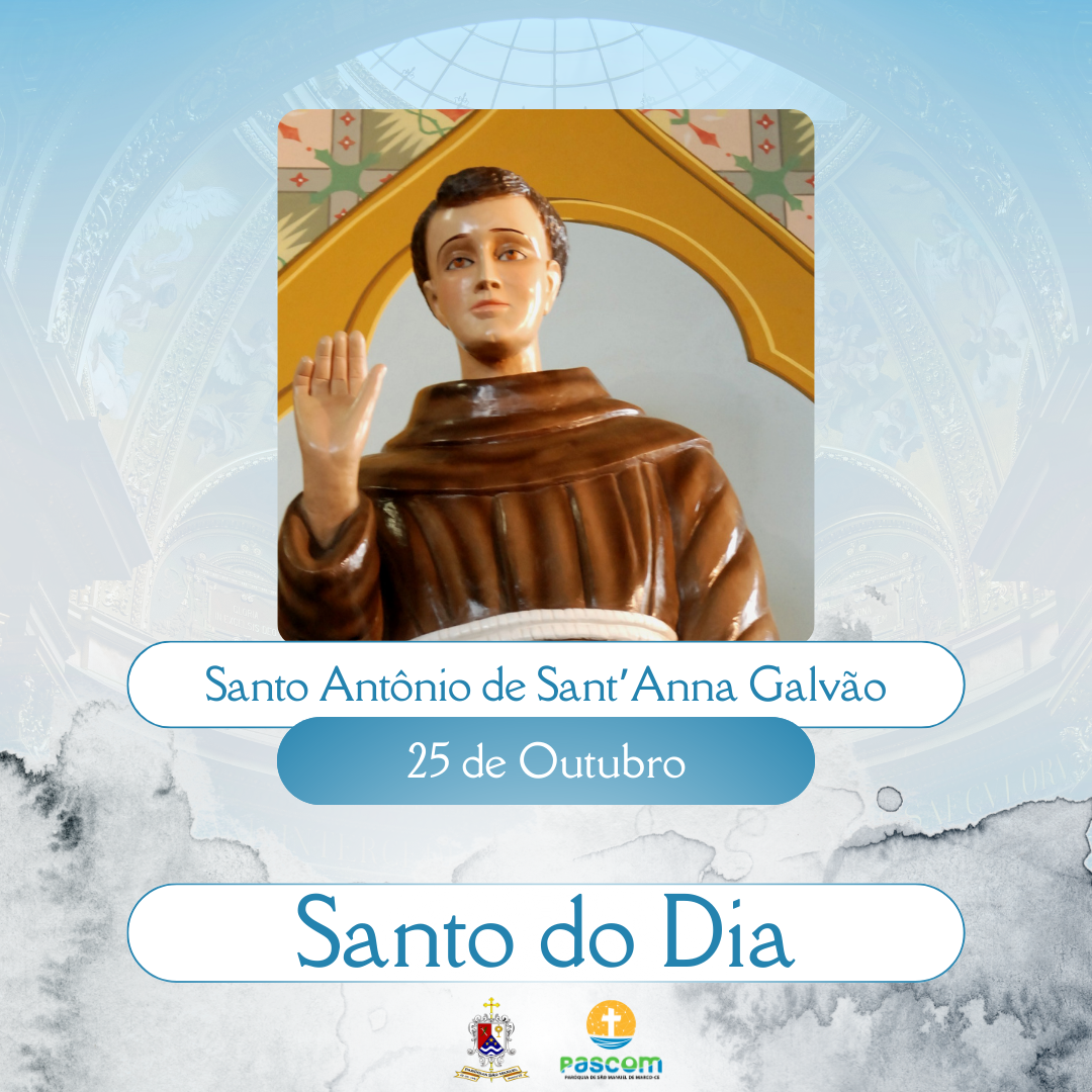 Santo Antônio de Sant’Anna Galvão. Créditos: Paróquia de São Manuel