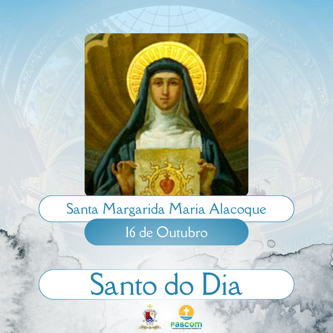 Santa Margarida Maria Alacoque. Créditos: Paróquia de São Manuel