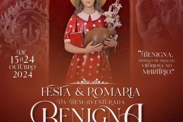 Festa e Romaria da Beata Benigna Cardoso. Créditos: Instagram Oficial Mártir Benigna