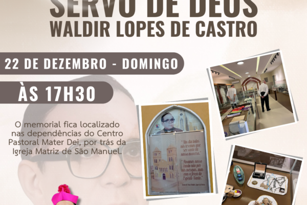 Inauguração Memorial do Servo de Deus Waldir. Créditos: Paróquia de São Manuel