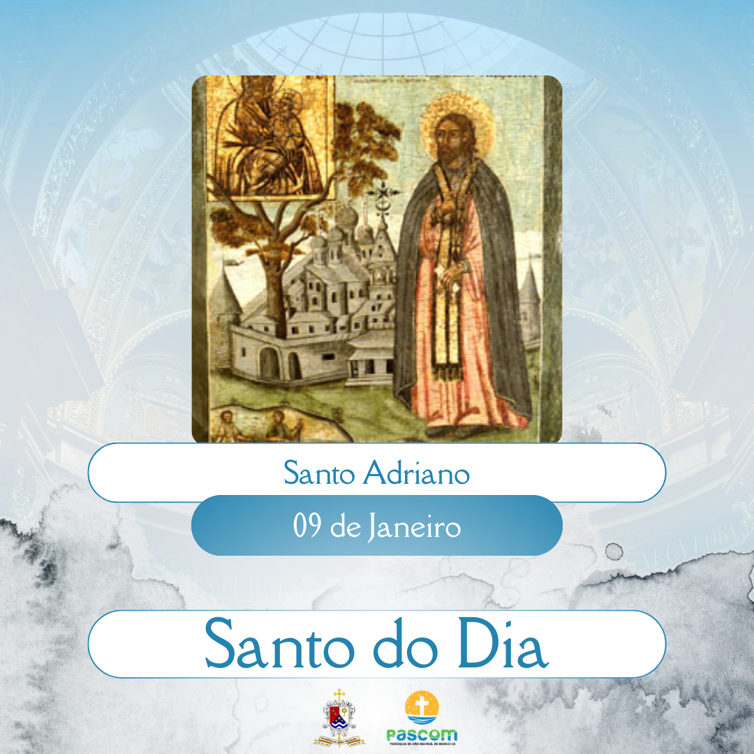 Santo Adriano. Créditos: Paróquia de São Manuel