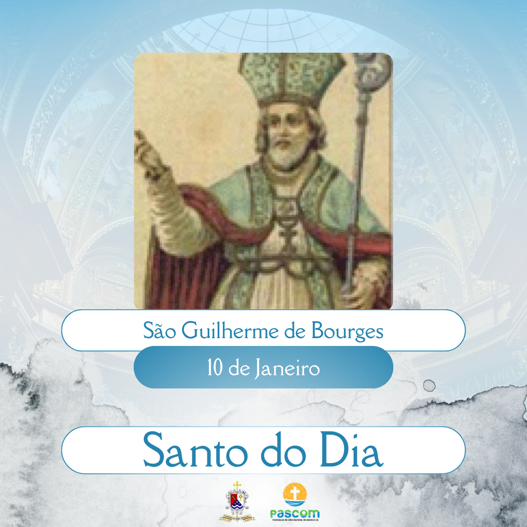 São Guilherme de Bourges. Créditos: Paróquia de São Manuel