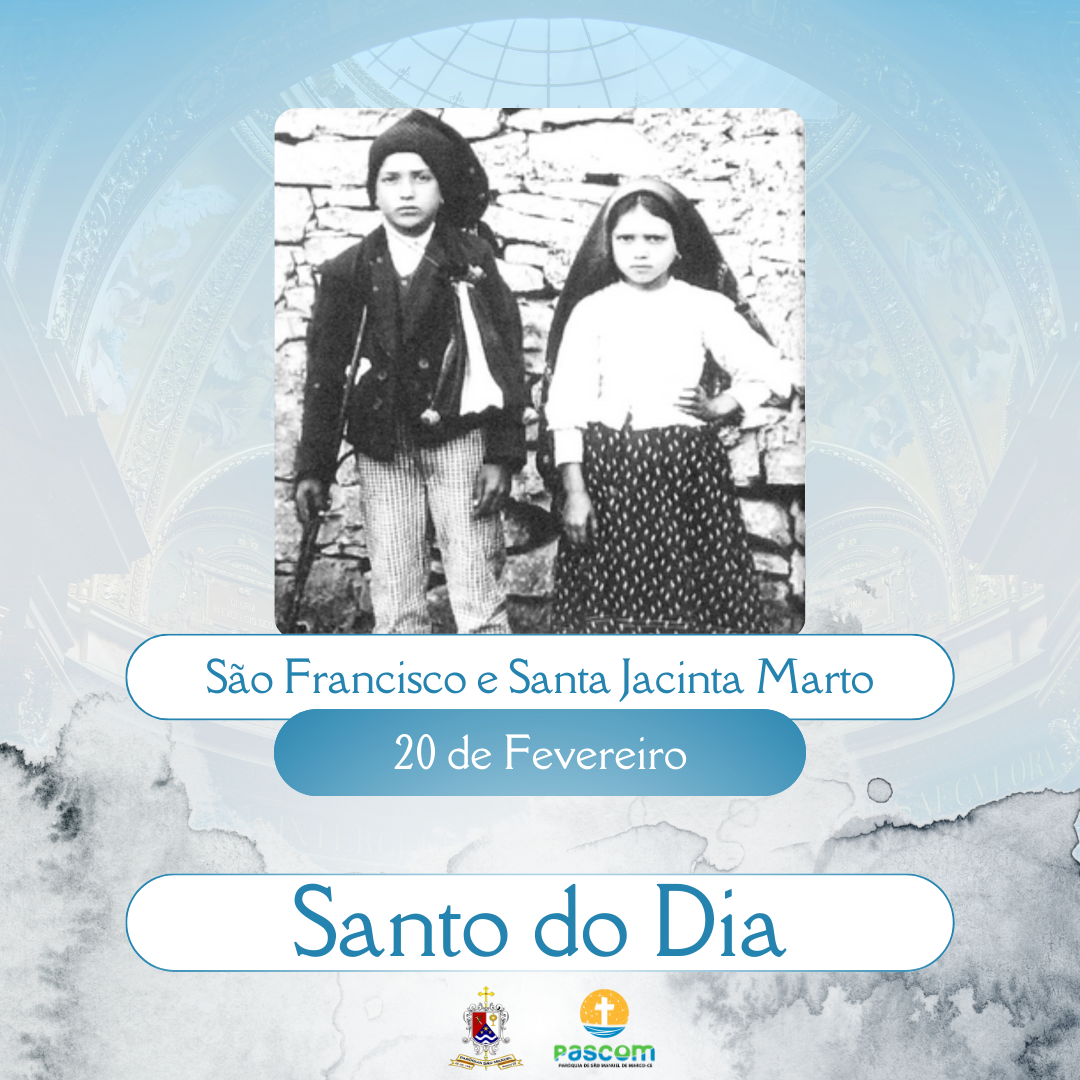 São Francisco e Santa Jacinta Marto. Créditos: Paróquia de São Manuel