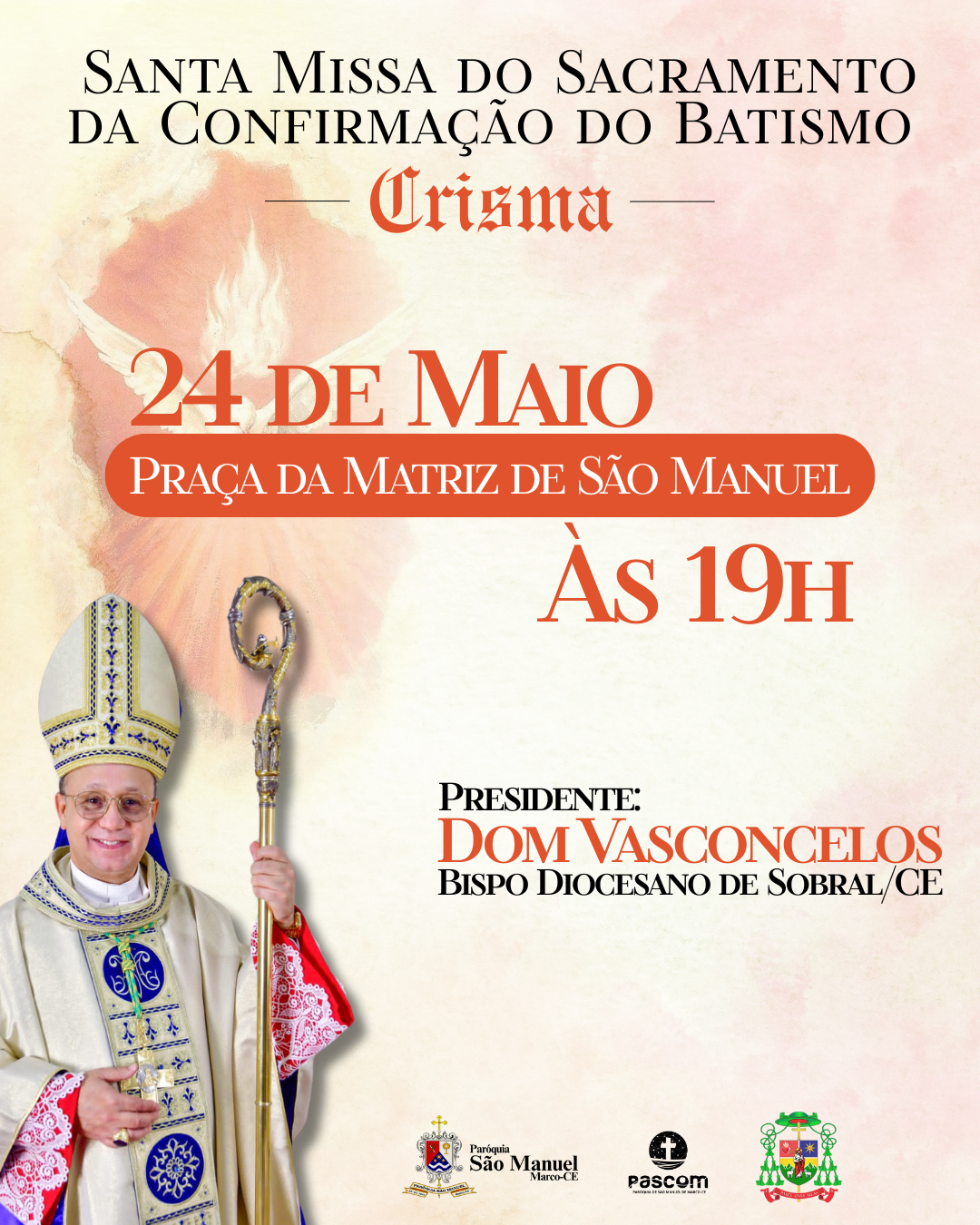 Santa Missa da confirmação do batismo. Créditos: Paróquia de São Manuel