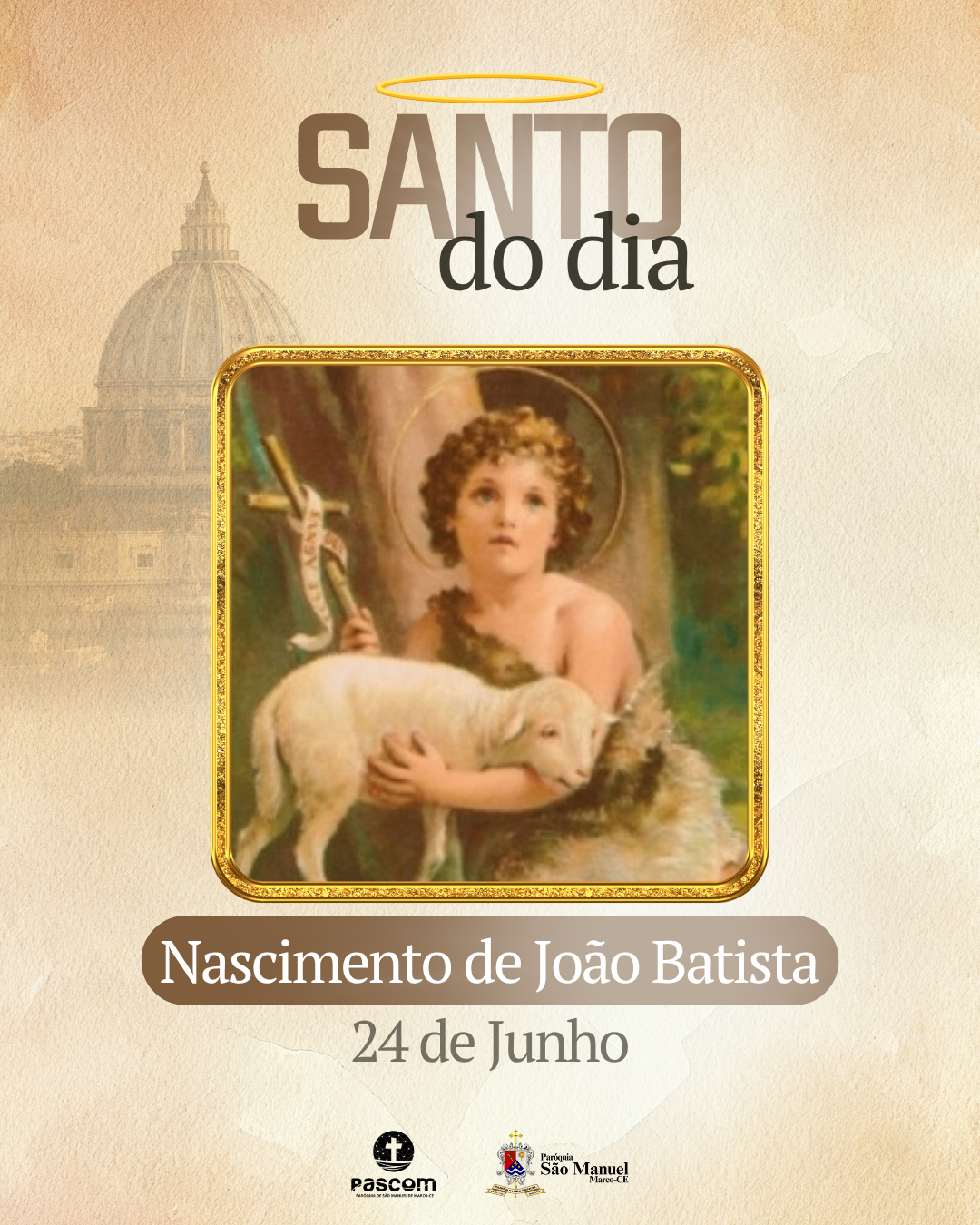 Solenidade do Nascimento de João Batista. Créditos: Paróquia de São Manuel