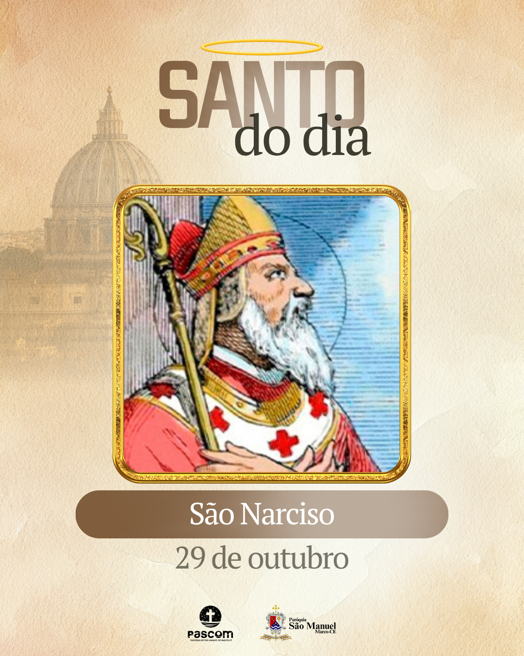 São Narciso. Créditos: Paróquia de São Manuel