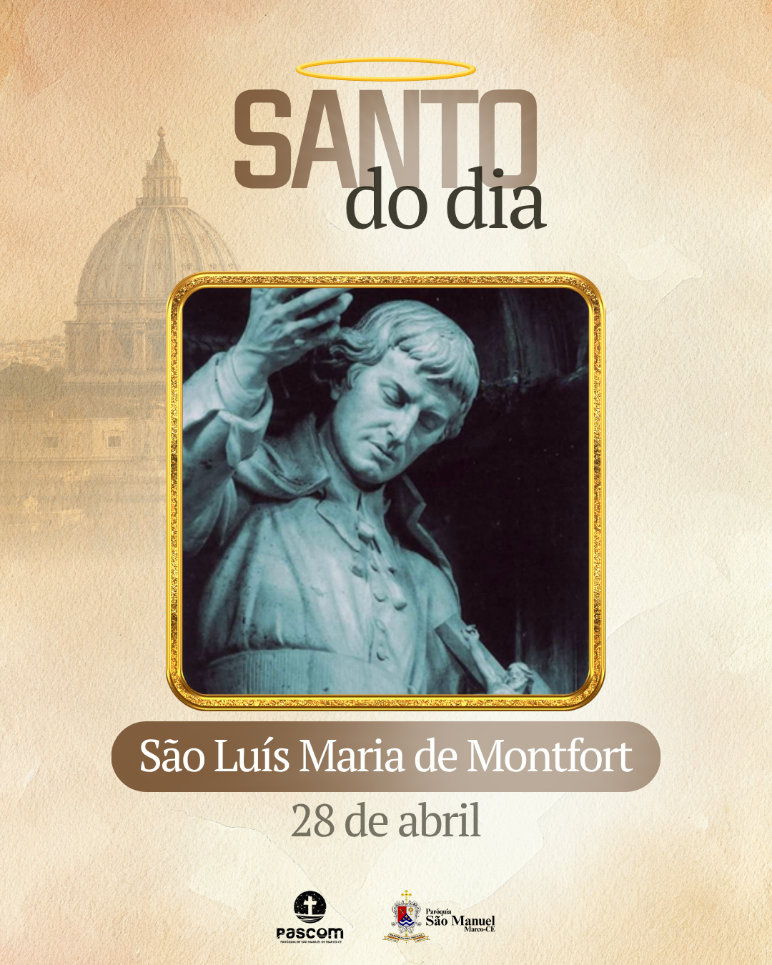 São Luís Maria de Montfort. Créditos: Paróquia de São Manuel
