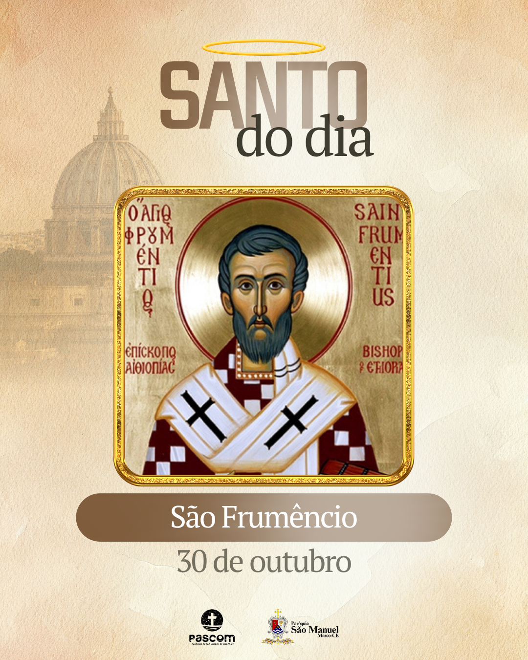 São Frumêncio. Créditos: Paróquia de São Manuel
